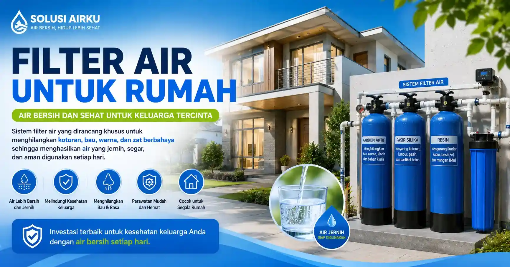 Rekomendasi filter air untuk rumah tangga