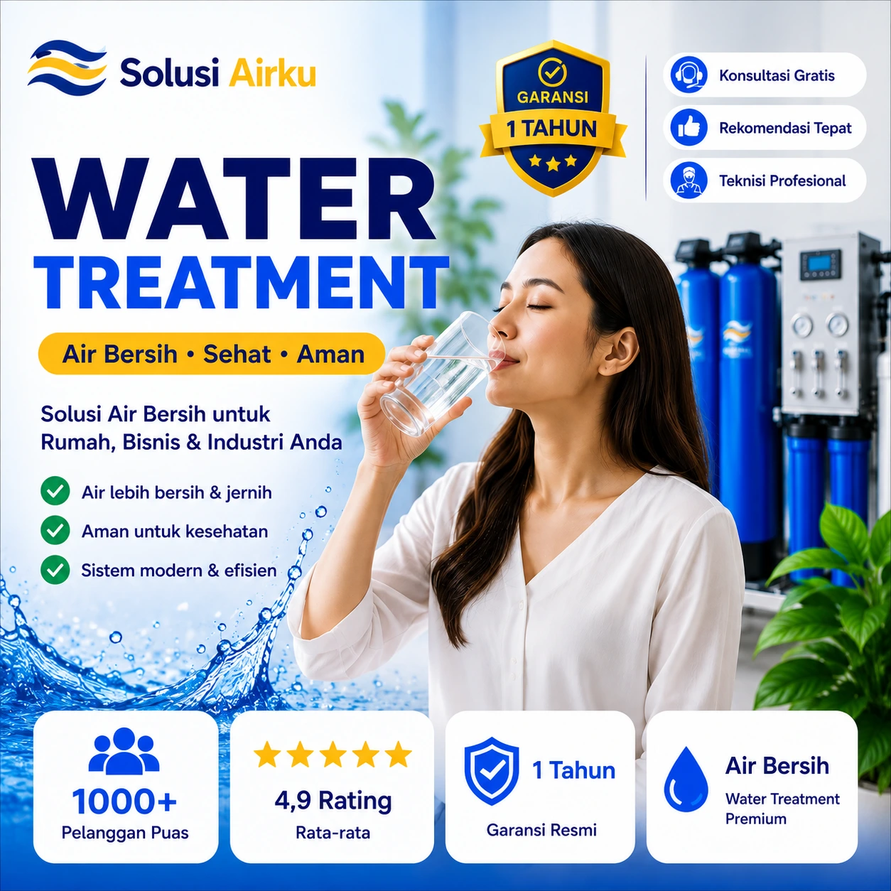 Jasa service dan perawatan filter air